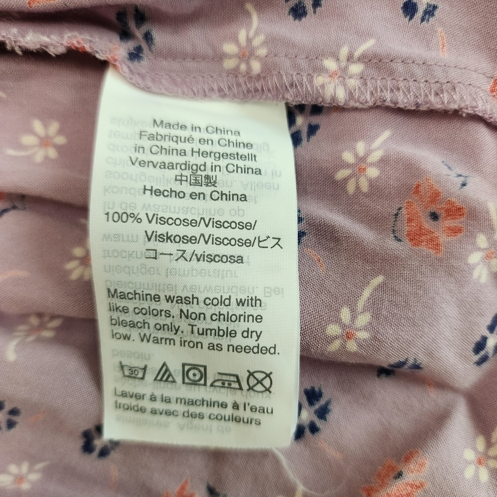 Madewell Floral Ruffle Edged Maxi Dress  Size 2 - Picture 9 of 10